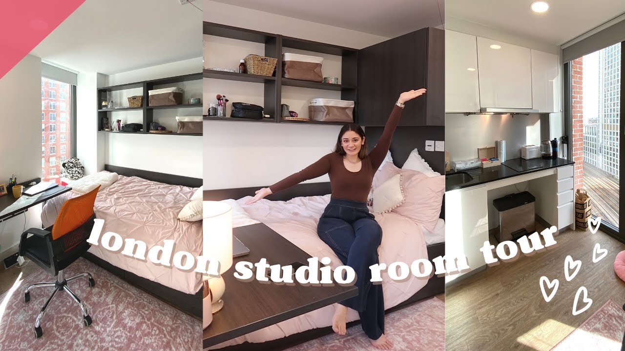 My London Studio Apartment Tour 🇬🇧 | Student Accommodation Room Tour | Sana Grover