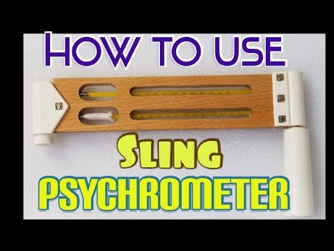 How to use sling psychrometer | How to calculate RH | HVAC System