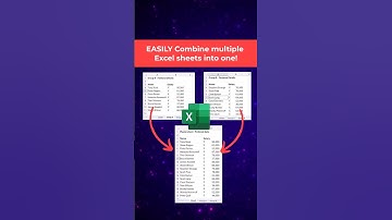 EASILY combine multiple Excel sheets into one! #shorts