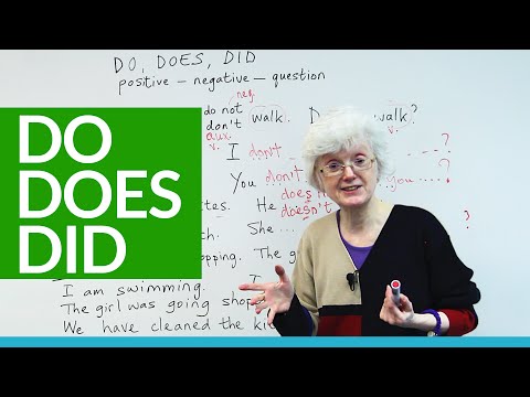 Basic English – How and when to use DO, DOES, and DID
