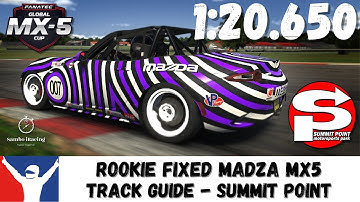 iRacing Rookie Fixed Mazda MX5 - Summit Point - 1:20.650 - Track Guide - Sim Racing Tips