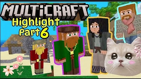 I saw them, the VILLAGERS 👋☺️ Highlight Part 6 MULTICRAFT (Beginner) | AVi Plays