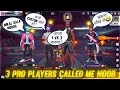 3 Random Grandmaster Player Call Me noob😠 i challenge them 1 v 3 custom room - GARENA FREE FIRE