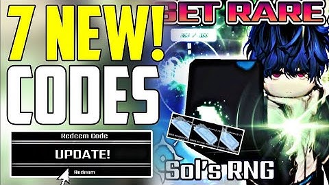 ⚠️UPDATE✨CODES⚠️ SOLS RNG REDEEM CODES 2025 - ROBLOX SOLS RNG CODES - SOLS RNG GIFT CODES