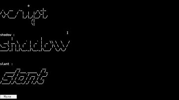 figlet: create ASCII banners from text