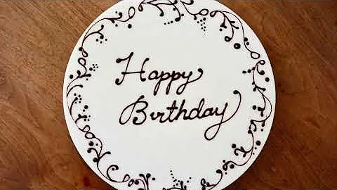 ハッピー バースデー プレート 書き方