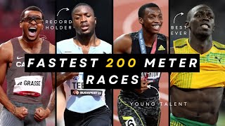 Top 10 Fastest 200 Meter Races | 200m Dash World Records