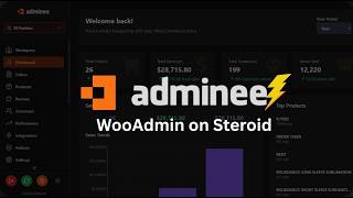 Adminee - Mobile First Admin Dashboard for WooCommerce Store (Headless WP)