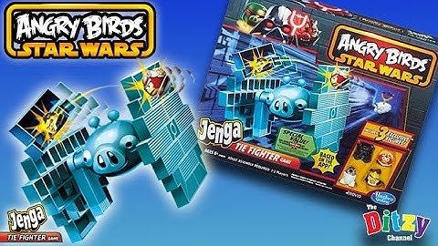 STAR WARS | Angry Birds Tie Fighter Jenga Toy Game Unboxing By The Ditzy Channel