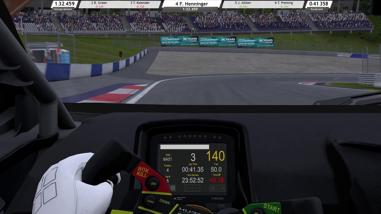 Fred RaceRoom DTM 2025 Norisring Porsche GT3