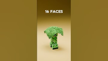 Blender 3D minecraft creeper vs 50,000 grass #youtubeshorts #minecraft #minecraftshorts#3d#animation