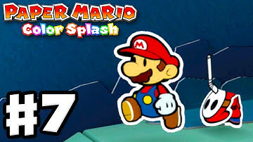 Paper Mario: Color Splash - Gameplay Walkthrough Part 7 - Indigo Underground 100%! (Nintendo Wii U)