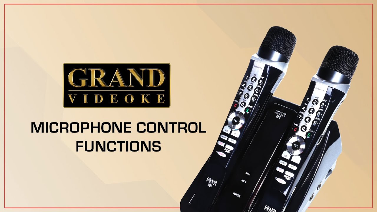 Grand Videoke Microphone Control Functions YouTube