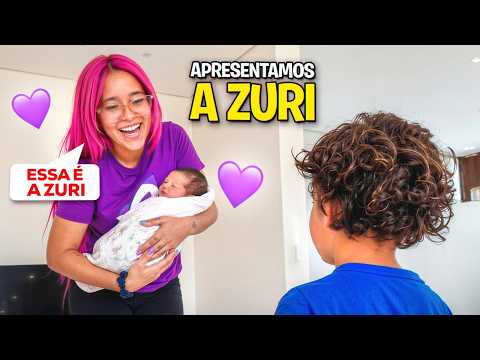 We told David that he's going to have a sister *we introduce Zuri