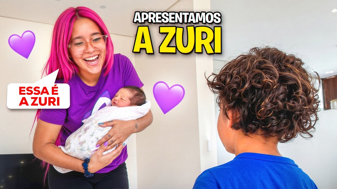 CONTAMOS PARA O DAVI QUEM ELE VAI TER UMA IRMÃ *apresentamos a Zuri