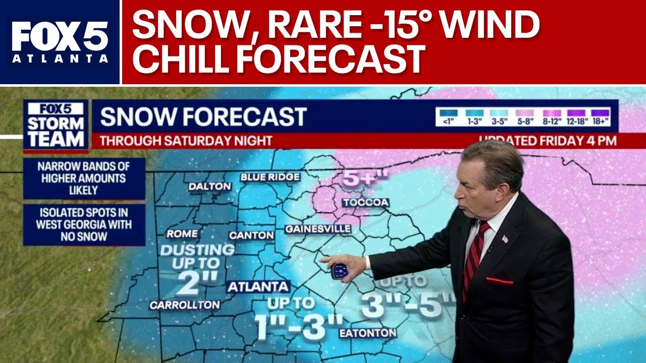 North Georgia braces for accumulating weekend snow | FOX 5 News - YouTube