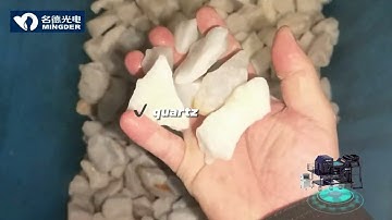 How to sort out white feldspar from white quartz | AI stone sorter solve similar ore problems easily