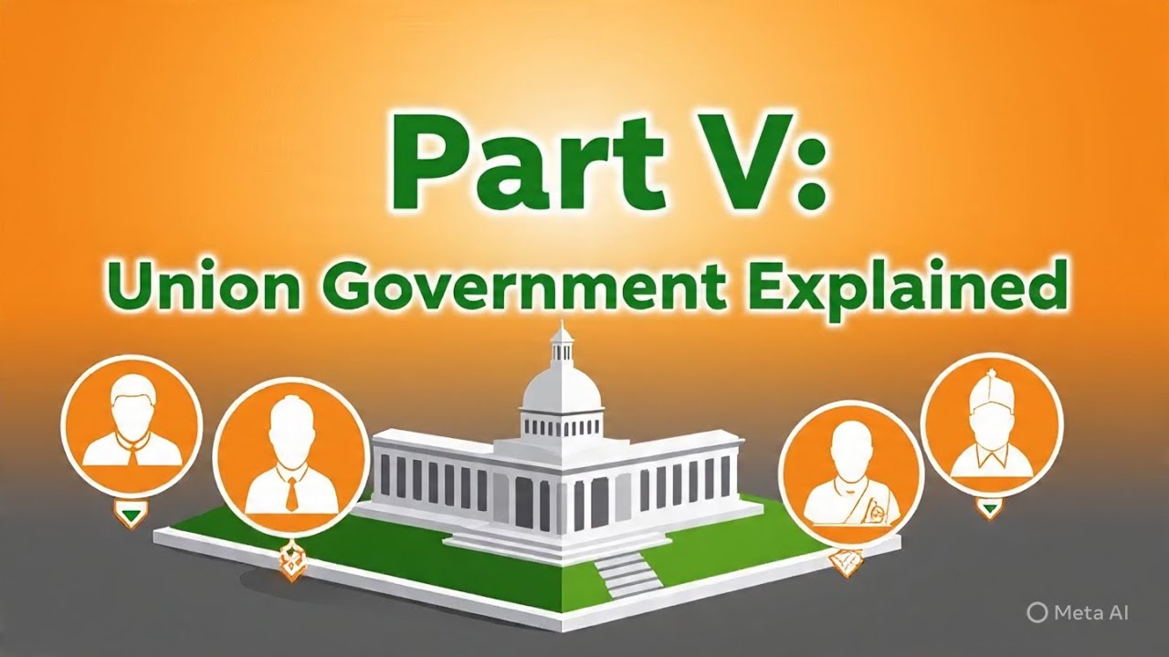 Part V of Indian Constitution: Union Government Explained  