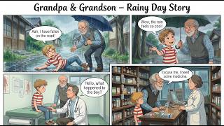 Download lagu Grandpa & Grandson – Rainy Day Story | English For Beginners | Learn Spoken English | 🗣️Slow English