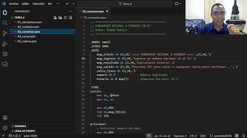 Tarea 4 Arquitectura de computadores -Ensamblador con Visual Studio Code