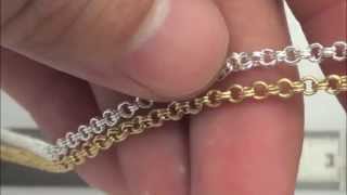 2.5mm Round Chainmaille Double Link Chain