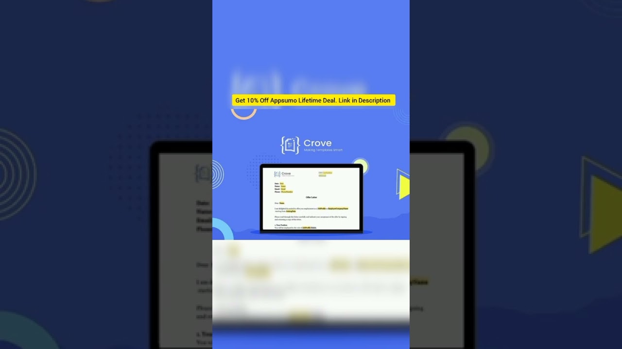 Crove lets you Automatically create repetitive business documents to streamline your workflow