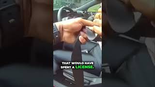 Traffic stop escalates: Officer issues final warning after driver refuses to exit vehicle.