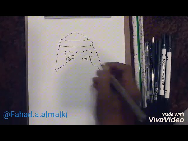 القصة المثيرة صيدلاني سيارة اجره رسم الملك عبدالله بقلم الرصاص 