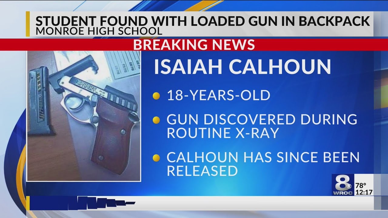 RPD: Student arrested for bringing gun to Monroe High School - YouTube