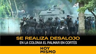 Se Realiza Desalojo En La Colonia El Palmar En Cortés