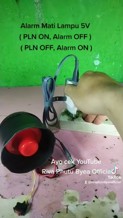 DIY Alarm mati lampu (Emergency)