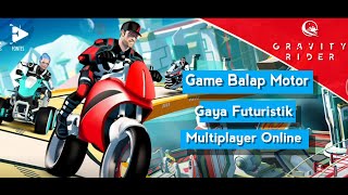 Game Balap Motor Multiplayer dengan gaya futuristik | Gravity Rider Android Gameplay screenshot 1