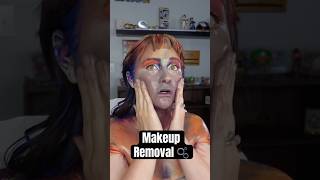 body paint removal & yap 🫧💁🏻♀️ #makeupremoval #gurwm #makeupshorts