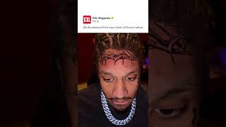 Skrilla Gets Crown of Thorns Tattoo 😲