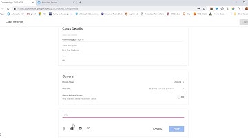 Google Classroom - Adding Class Materials