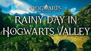 Rainy Day in The Scottish Highlands | Harry Potter 4K Music & Ambience | Hogwarts Legacy