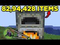 THIS ILLEGAL FURNACE SMELTS 82,94,428 ITEMS in Minecraft Survival(Hindi)