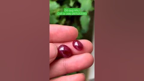 cặp ruby thiên nhiên, nặng 15 cts. giá 15 triệu