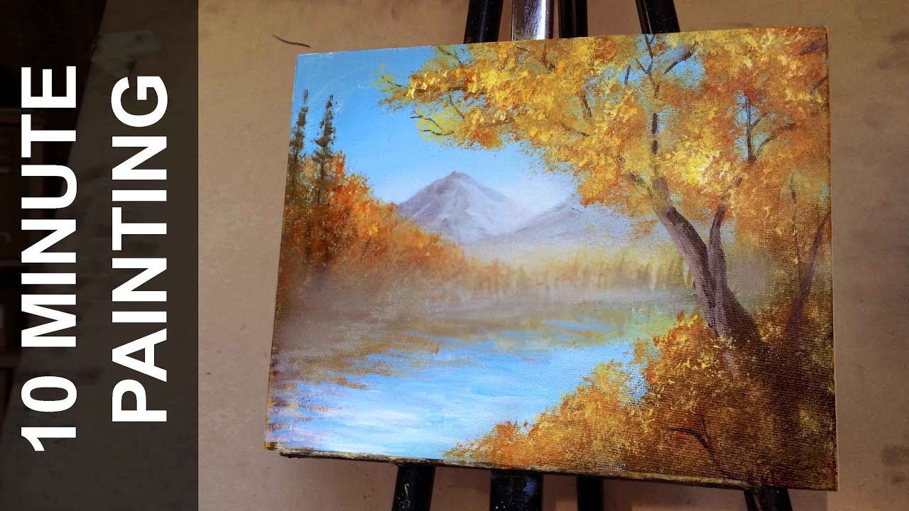 Canvas Acrylic Painting - Fall Colors