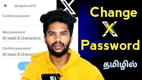 How To Change X Account Password Tamil | Change X Account Current Password | TAMIL REK
