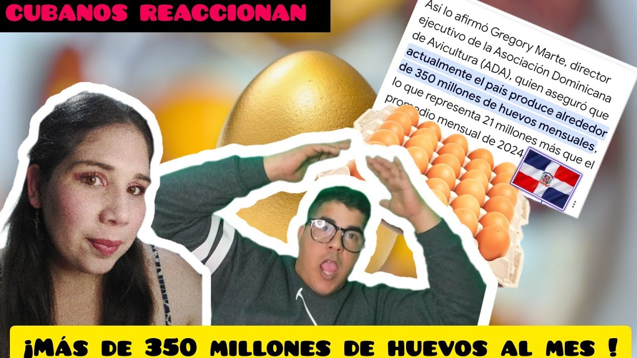 Más de 350 millones de huevos produce República Dominicana...cubanos reaccionan...exportan a Cuba...