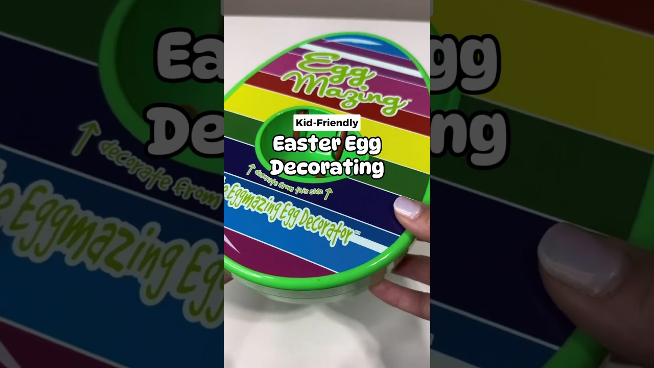 This EggMazing Egg Decorator is one of our FAVORITE kid-friendly ways to decorate Easter eggs! 🤩