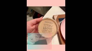 Rimmel Stay Matte powder review✨ #youtubeshorts  #staymad  #beauty