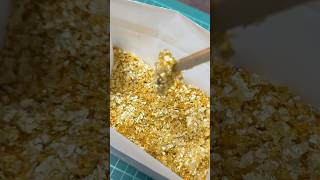 ヤフオク22万の大量の金箔を溶かして売ると儲かる？ #shortsfeed #金塊ビンゴ #砂金