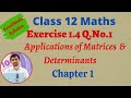 Class 12 Maths: Applications of Matrices & Determinants 📊