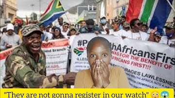 Watch:Operation Dudula blocking foreigners from registering their spaza shops 😱😳
