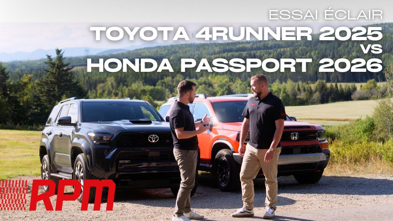 Comparo : Toyota 4Runner TRD Sport 2025 contre Honda Passport TrailSport 2026