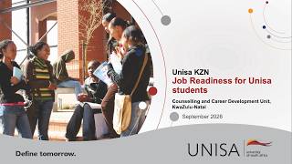 Full Unisa Counselling and Career Development Job Readiness Workshop Guide