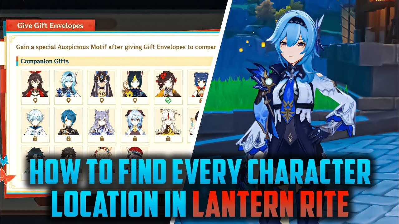 HOW TO FIND EVERY CHARACTER LOCATION IN LANTERN RITE | GENSHIN IMPACT ...
