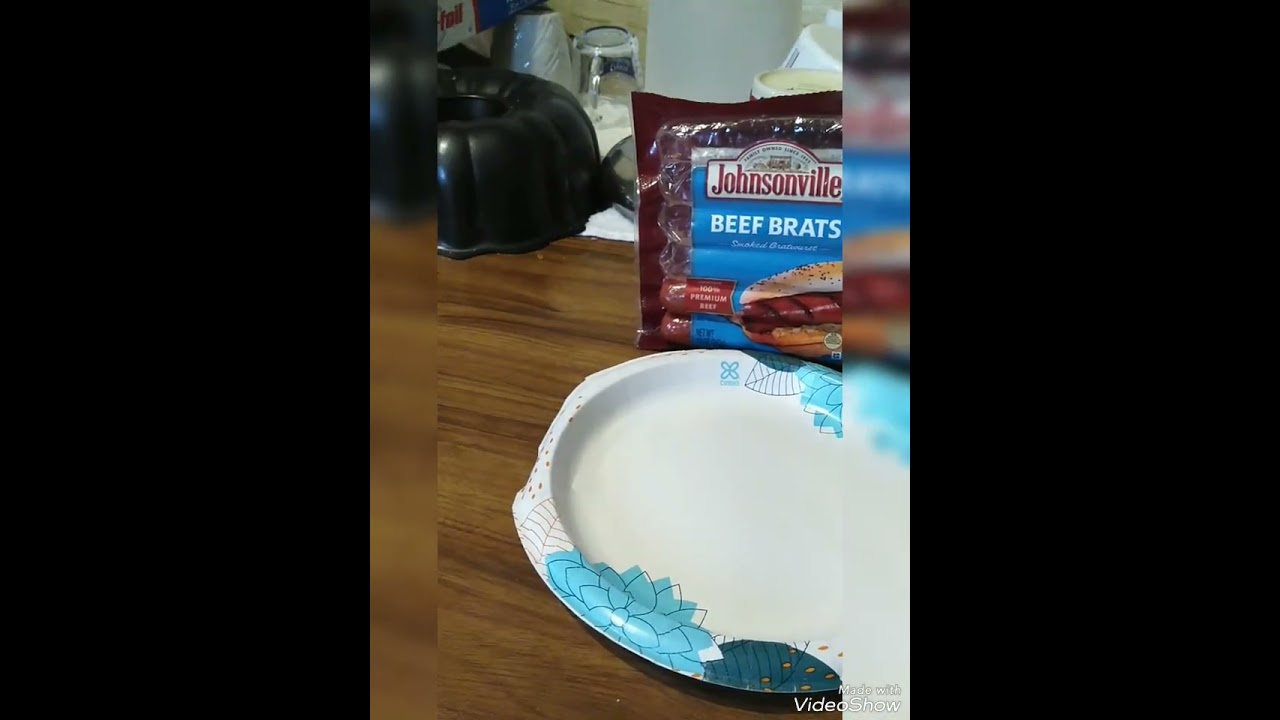 Johnsonville Beef Brats Review Video.